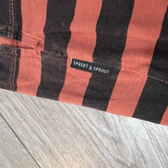 Sproet & Sprout Organic Cotton Girl's Stripe T Shirt Dress Size 5/6 - Picture 6 of 8